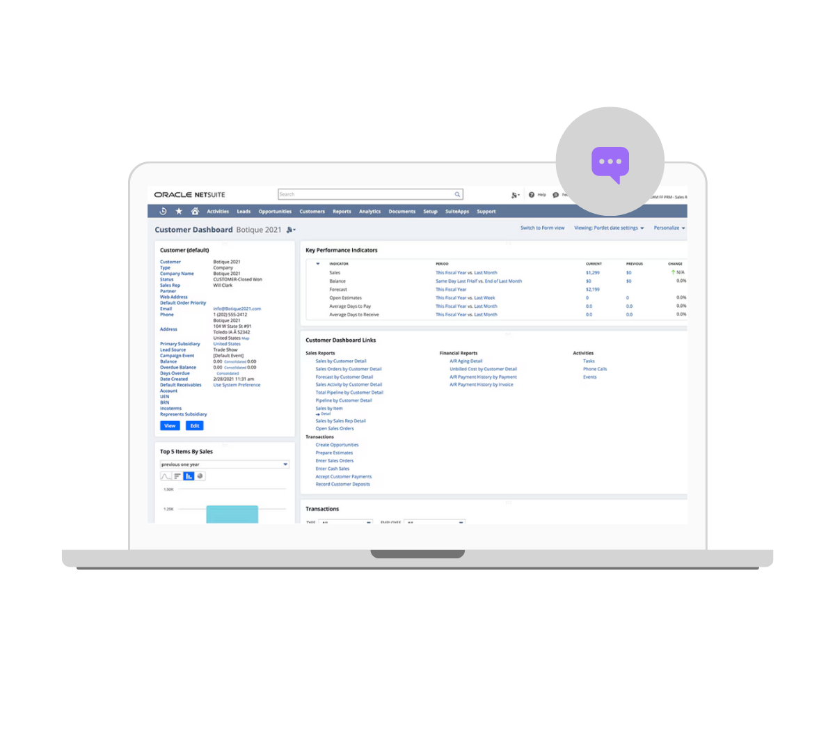 Image from NetSuite support services